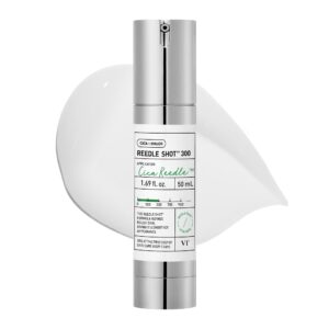 VT COSMETICS CICA Reedle Shot 300, Advanced Night Exosome, Microneedling Serum, Centella Asiatica, Hyaluronic Acid, Propolis, Soft Skin, Regeneration, Glass Skin, Korean Skin Booster 1.69Fl Oz (50ml)