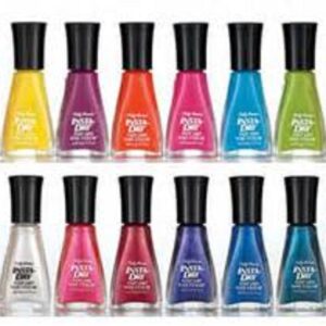 Lot of 7 Insta-dri Sally Hansen Finger Nail Polish No Repeat Colors FAST DRY FINGERNAIL POLISH