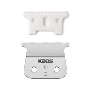 KBDS T Replacement Blades,T Blade Replacement for t Hair Trimmer (Ceramic T Blade +Silver Steel Blade)
