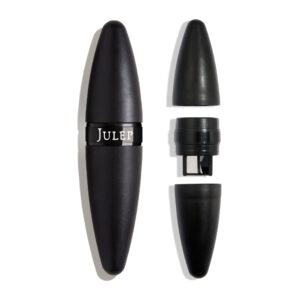 Julep Cosmetic Makeup Pencil Sharpener – Eyeliner, Lip Liner and Eyebrow Pencils – Compact Travel Friendly – Easy to Clean – Universal Sharpener for Wood and Plastic Pencils – German Made Steel