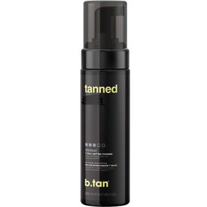 b.tan Dark Self Tanner Mousse | Get Tanned – Best, 1 Hour Express Sunless Tanning Foam, No Fake Tan Smell, Ultra Dark Bronzing Glow, Face & Body, Vegan, Cruelty Free, 6.7 Fl Oz