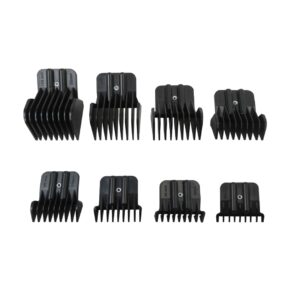 8 Pack Premium Trimmer Guards by YTXXDEUS for BBylissPRO Barberology FX787 and FX726 Trimmer, Replacement Guards with Metal Spring Clip – From 1/32-5/4 inch Snap on Blade Attachment Combs Set