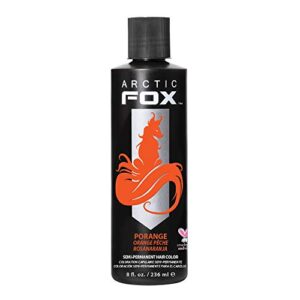 ARCTIC FOX Vegan and Cruelty-Free Semi-Permanent Hair Color Dye (8 Fl Oz, PORANGE)