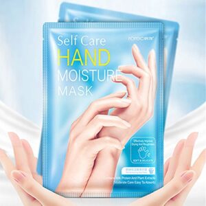 Moisturizing Exfoliating Hand Mask> Hydrating and Smoothing Hand Moisturizing Mask Contains Milk Nourish Hand Care Spa Mask for Men & Women to Relieve Dry Skin> Rough Hands (1-Pair)