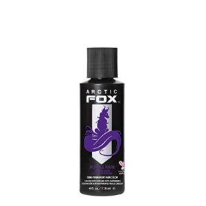 ARCTIC FOX Vegan and Cruelty-Free Semi-Permanent Hair Color Dye (4 Fl Oz, PURPLE RAIN)