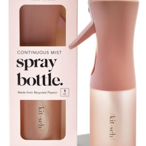 Kitsch Spray Bottle for Hair – Continuous Water Mister with Ultra Fine Mist for Hairstyling, Barbers, Salons, Cleaning, Plants, Versatile Spray Bottles – Made from Recycled Plastic – Terracotta, 5 oz