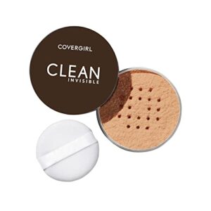 COVERGIRL Clean Invisible Loose Powder, Translucent Medium Warm, Shelf Pack of 2
