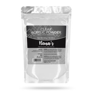 Nena’s Superior Sculpting Powder Professional Acrylic Nail System Clear Blush Pink Medium Pink 16 oz 460 g (Clear)