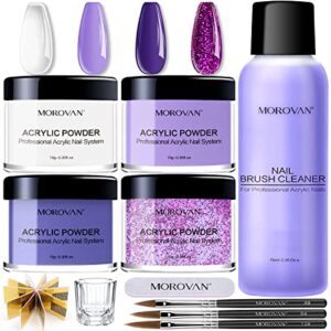 Morovan Acrylic Nail kit (blue purple)