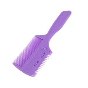 Qtqgoitem Woman Reuseable Hair Cutting Trimmer Purple Plastic Razor Cutter (Model: d53 726 969 c96 967)