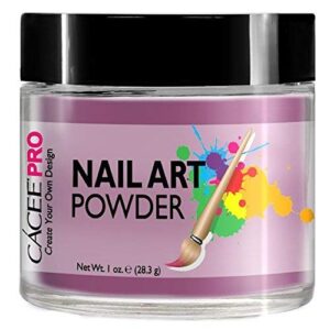 Acrylic Nails Color Acrylic Powder For Nail Art> 1oz Jar by Cacee> For Any Professional Acrylic Nail Kit> Premix of Pigments> Glitter> & Metallic Effects (Rich Lavender #49)