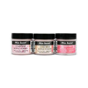 Mia Secret Cover Acrylic Powder 3 Piece Set – Pink/Beige/Rose 1 oz
