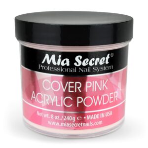 Mia Secret Cover Pink Acrylic Powder (8 oz)> Professional Nail System> Ideal for Long Lasting Nails