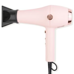 L’ANGE HAIR Soleil Professional Hair Dryer | 3 Heat Settings & 2 Airflow Settings | Cool Shot Locks-in Style | Professional Length Cord | Best Lightweight Hair for Smooth Blowouts (Blush)