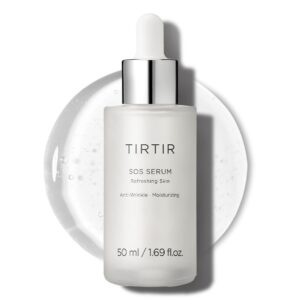 TIRTIR SOS Serum – Radiant Glow Boosting Face Serum – Plumping, Anti Aging, Hydrating – Visibly Smooth and Glowy Skin – Fragrance Free Serum for All Skin Types, 1.69 fl.oz.