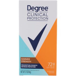 Degree Clinical Protection Anti-Perspirant & Deodorant, Summer Strength 1.7 oz ( Pack of 4)