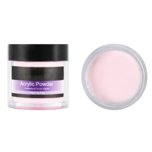 Clear/White/Pink Acrylic Powder – Crystal Diamond Nail Carving Powder – Nail Art Modelling Pigment Powder for Acrylic Nail Art 3D French Nail Manicure Extension Nail Carving – 10 g/o.34 fl oz (B)