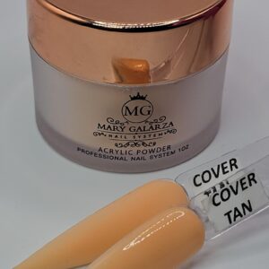 Cover Tan Acrylic Nail Powder Professional> 1 oz MG Mary Galarza Nail System