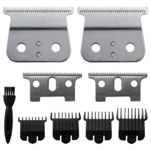 Hair Clipper Blades Fit for Andis T Out-liner, Trimmer Replacement Blades Fit for Andis GTX, GTO, GO, SL, SLS, Blackouts, T Out-liners Trimmer Cordless/corded, Replaces #04710#04521