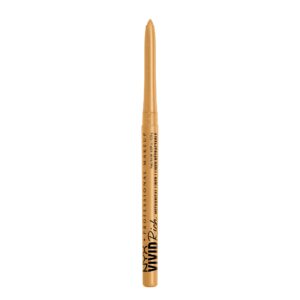 NYX PROFESSIONAL MAKEUP Mechanical Eye Pencil, Vivid Rich Mechanical, Creamy Retractable Eyeliner – Amber Stunner, Gold Eyeliner