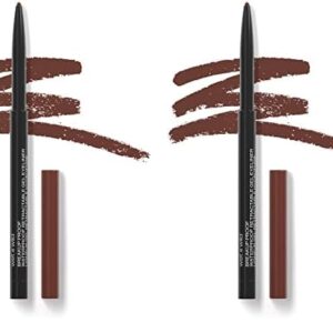 wet n wild Breakup Proof Gel Eyeliner – Retractable, Waterproof, Smudge-Resistant – Cruelty-Free & Vegan – Brick Brown (Pack of 2)