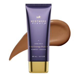 Westmore Beauty Body Coverage Perfector – Waterproof Leg & Body Makeup – Tattoo Cover Up Makeup – 3.5 Oz (Bronze Radiance)
