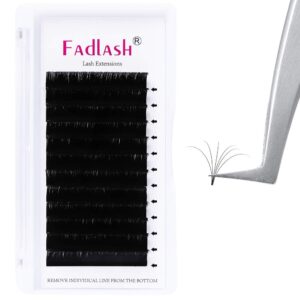 Easy Fan Volume Lashes 10mm CC Curl Lash Extensions Self Fanning Eyelash Extensions Russian Blooming Lash Extension Supplies(0.07-CC, 10mm)