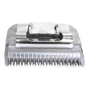 ATIODYUUK Upgraded Dog Grooming Clipper Replacement Blades for Andis Pet Clipper/Oster A5/Wahl KM Series Dog Clipper with Ceramic Blade & Stainless Steel Blade-0.5mm Cut Length