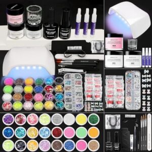 Morovan Acrylic Powder Nail Set – Acrylic powder set with strength primer