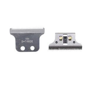 #2215 Adjustable 2 hole Double T-Wide Hair Trimmer Blade Compliable with Wahl Detailer Corded #8290#8081, Wahl Detailer Cordless. 5 Star Razor Edger #8051,5 Star Razor Edger #8051,Clipper Blade