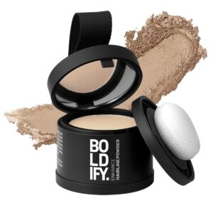 BOLDIFY Hairline Powder – Root Touch Up Hair Color for Gray Coverage – Bald Spot Concealing Hair Powder for Women & Men – 48-Hour Stain-Proof – Light Blonde
