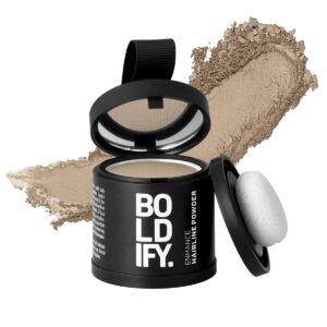 BOLDIFY Hairline Powder (LARGE, 10g) – Root Touch Up Hair Color for Gray Coverage – Bald Spot Concealing Hair Powder for Women & Men – 48-Hour Stain-Proof – Light Blonde