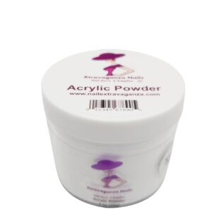 Extravaganza Nails Clear Acrylic Polymer Professional Crystal Clear powder 4oz jar