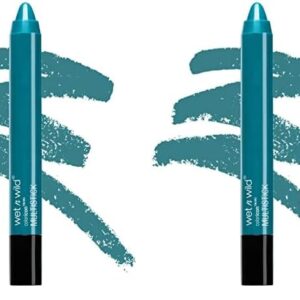wet n wild Color Icon Cream Eyeshadow Makeup Multi-Stick Teal Not So Calm Waters (Pack of 2)