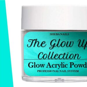 SHEBA NAILS Glow In The Dark Acrylic Powder The Glow Up – 1OZ. – #Yaasb*tch