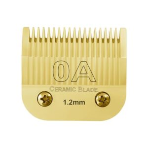 0A Professional Detachable Replacement Ceramic Blades. Compatible with Oster Classic 76/Power Pro/Power-Teq/Star-Teq Clipper. Compatible with Wahl Clippers. Size: 0A, 3/64″ Cut Length.Golden. 1Pack