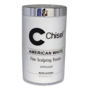 Chisel (Dap La Ghien) – 100% Pure Nail Sculpting Powder – Pink & White Collection – 22oz (AMERICAN WHITE)