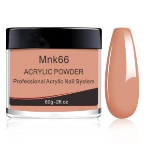 Mnk66 Acrylic Powder – Clear Pink> Nude> Milky White – Professional Nail Powder for Extension> French Nail Art> 3D Flowers> Carving – Beginner (YSHUJF009-No.9-60g)