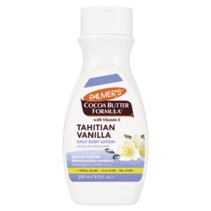 Palmer’s Cocoa Butter Formula Tahitian Vanilla Body Lotion, 8.5 Oz, Daily Moisturizing Lotion for Dry Skin with Shea Butter & Vitamin E, Hydrates & Protects, Helps Provide 48-Hour Deep Moisture