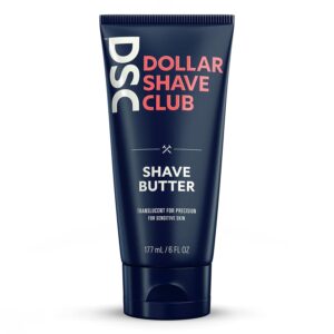 Dollar Shave Club Translucent Shave Butter for a Precise and Smooth Shave Suitable for Sensitive Skin 6 oz