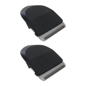 2024 Upgrade 2 Pack Black Professional Clippers/Trimmers Snap On Replacement Blades #2068-300-Fits for Peanut Hair Clipper