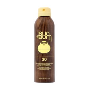 Sun Bum Original SPF 30 Sunscreen Body Spray – Broad Spectrum Moisturizing Sunscreen with Vitamin E – Hawaii 104 Act Compliant (Made without Octinoxate & Oxybenzone) – 6 oz