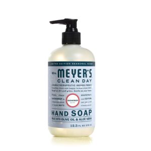 MRS. MEYER’S CLEAN DAY Hand Soap, Made with Essential Oils, Biodegradable Formula, Snowdrop, 12.5 fl. oz