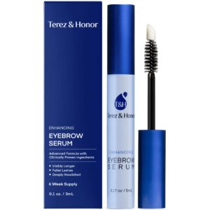 Eyebrow Growth Serum – Natural Eyebrow Serum and Enhancer for Thicker Brows and Grow Bows Faster, Longer, Fuller – 5mL