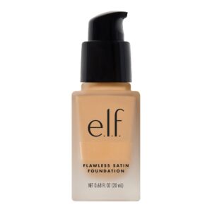 e.l.f. Flawless Finish Foundation, Improves Uneven Skin Tone, Lightweight, Medium Coverage & Semi-Matte, Vegan & Cruelty-Free, Buff, 0.68 Fl Oz (20mL)