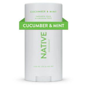 Native Deodorant Contains Naturally Derived Ingredients, 72 Hour Odor Control | Deodorant for Women and Men, Aluminum Free with Baking Soda, Coconut Oil and Shea Butter | Cucumber & Mint