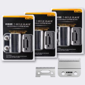 KBDS Professional Replacement Clipper Blades,Precision 2 Holes Adjustable Hair Clipper Parts Blade for Wahl Clippers,Wahl 5-Star Senior, Magic Clip, Reflections Senior,3 PACK