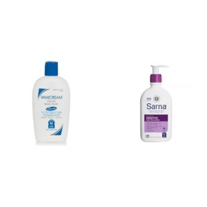 Vanicream Gentle Body Wash -12 fl oz & Sarna Sensitive Anti-Itch Lotion for Dry Skin – 7.5 Fl Oz Bundle