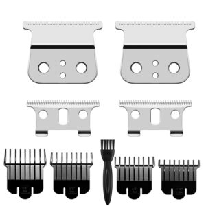 Andis Replacement Blade Set: T Liner & GTX Trimmer, 2 Pack Silver Steel Blades