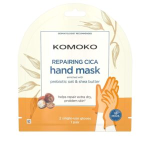 Komoko Spa Hand Mask uses Prebiotic Oat and Shea Butter Mask to Moisturize> Ultra-dry Skin> Disposable Hand Mask and Moisturize Rough Skin for Men and Women